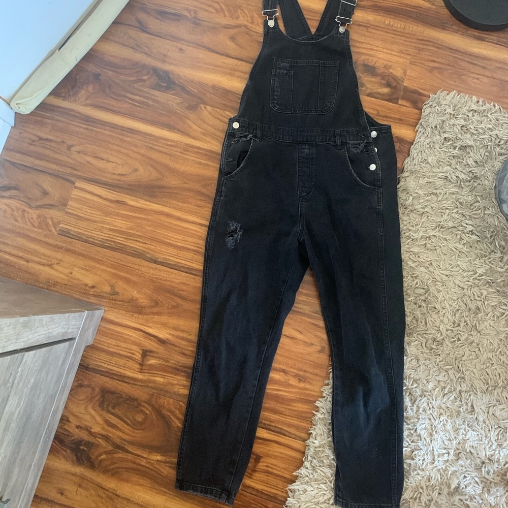 BLACK TOPSHOP OVERALL PANTS